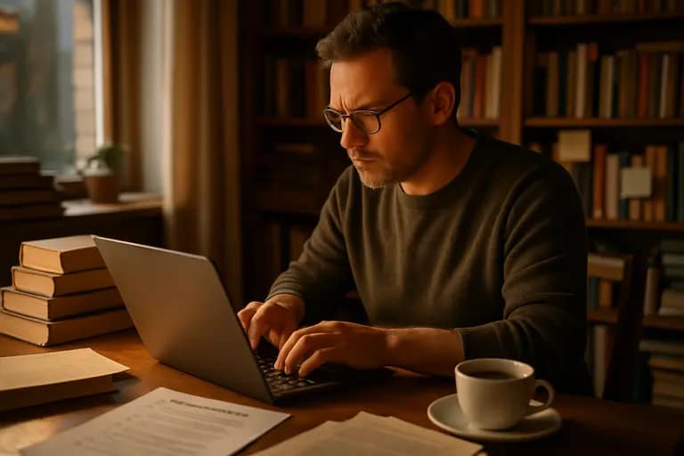 Author organizing comparable titles and rights notes for a submission