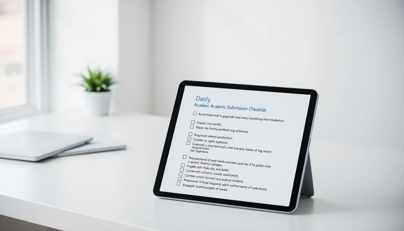 Submission Checklist